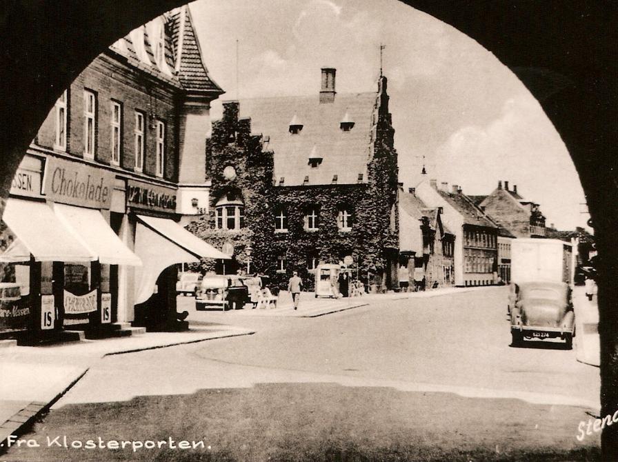 Udsigten fra Klosterporten 1954